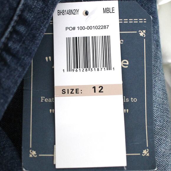 Democracy "Ab"leisure High Rise Shorts Size 12 NWT Pull On Drawstring - Picture 5 of 5